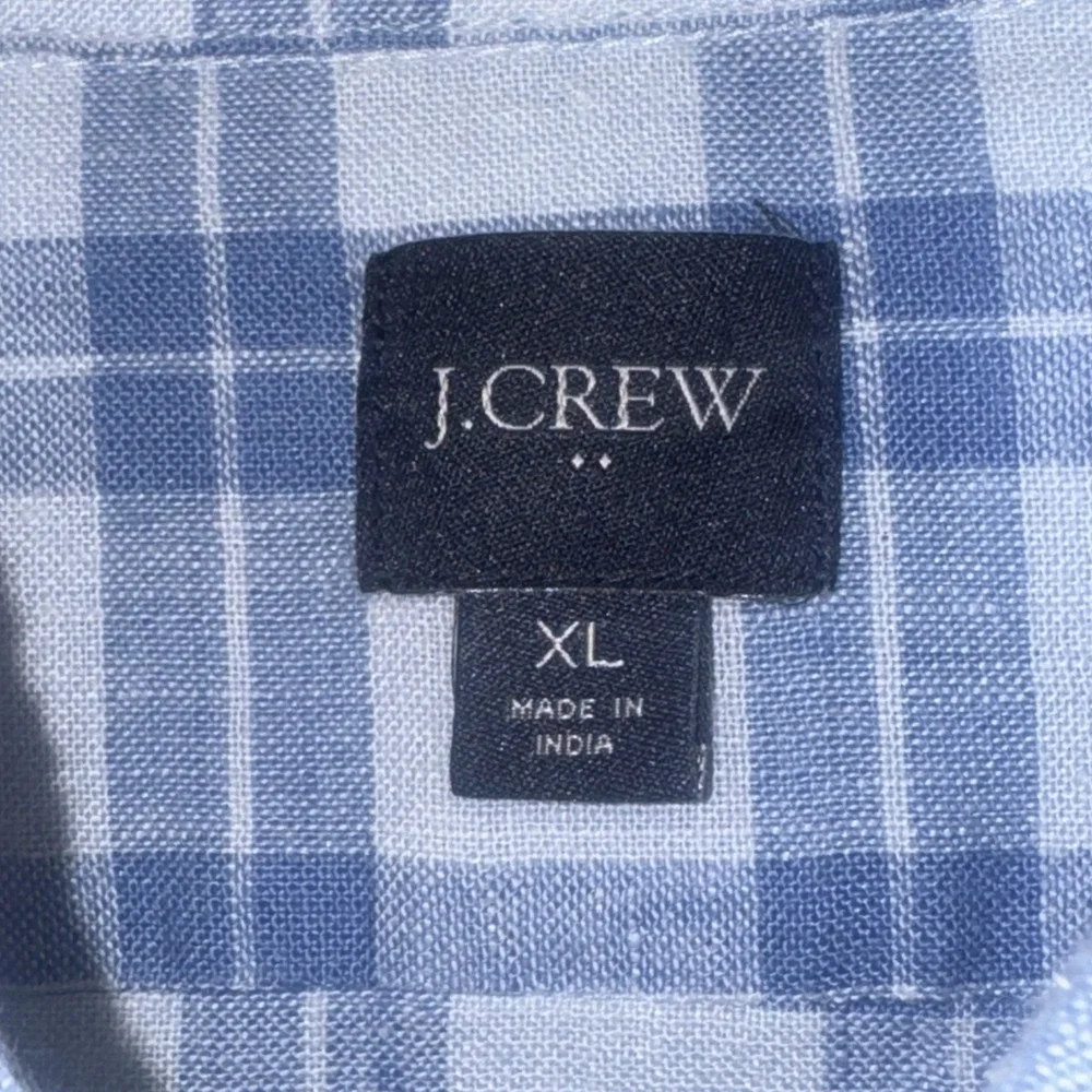 J Crew‎ Mens Slim Fit Long Sleeve Button Down Shirt Size XLBlue